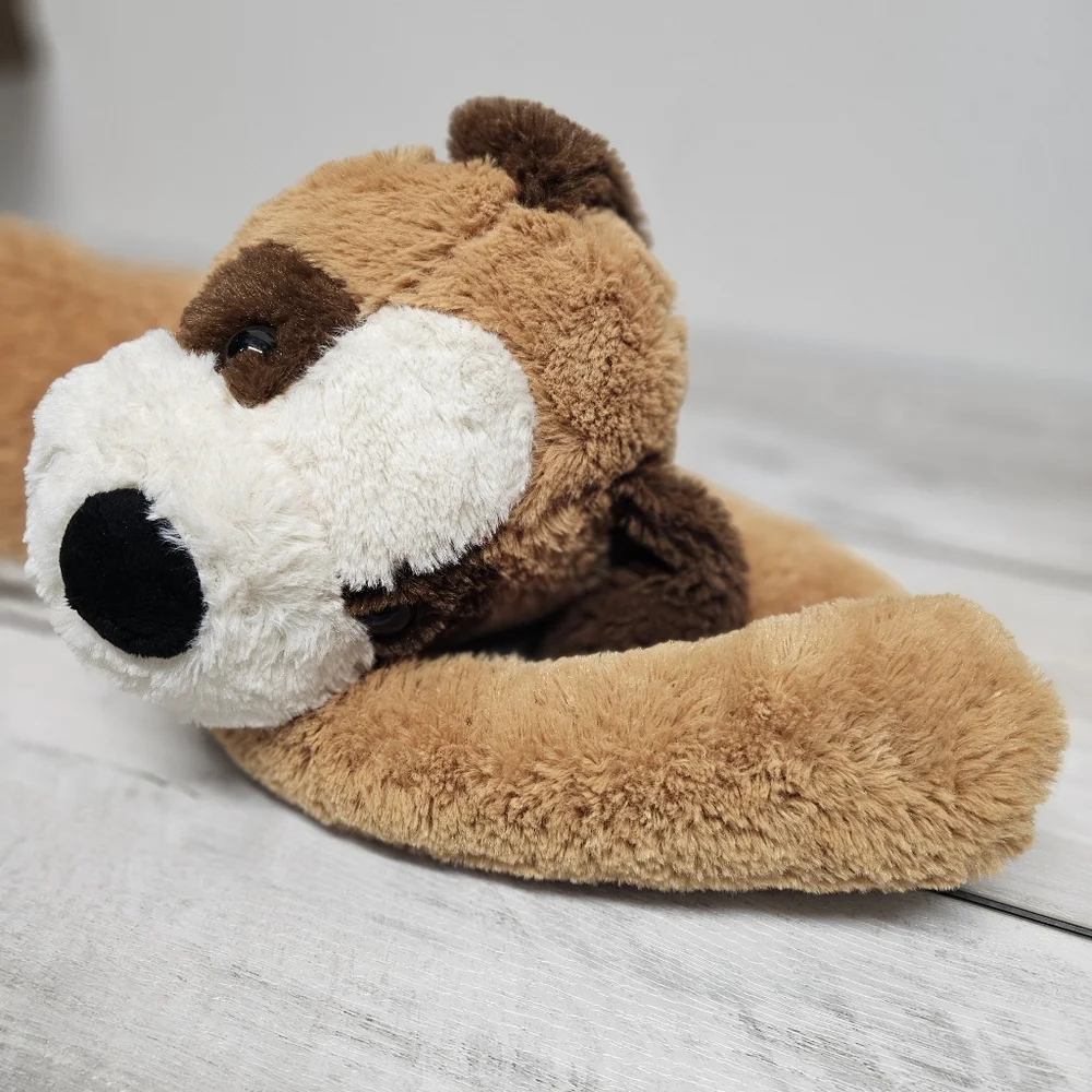 DanDee Laying Down Brown/White Dog Plush Stuffed Animal 31